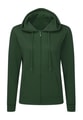 Dames Hooded Sweaters full zip SG29F bottle green
